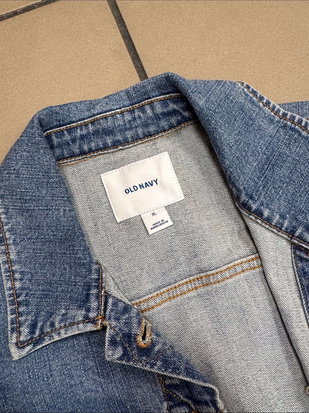 Old Navy Light Blue Denim Jean Jacket - Picture 2 of 4